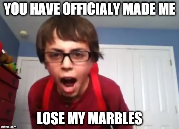 YOU HAVE OFFICIALY MADE ME LOSE MY MARBLES | made w/ Imgflip meme maker