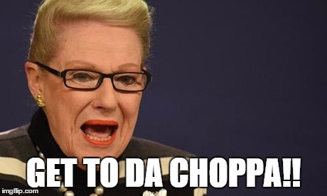 GET TO DA CHOPPA!! | image tagged in bron | made w/ Imgflip meme maker
