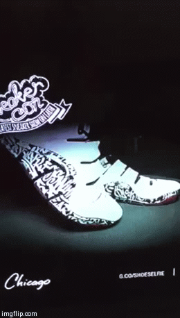 Graffiti @sneakercon | image tagged in gifs | made w/ Imgflip video-to-gif maker