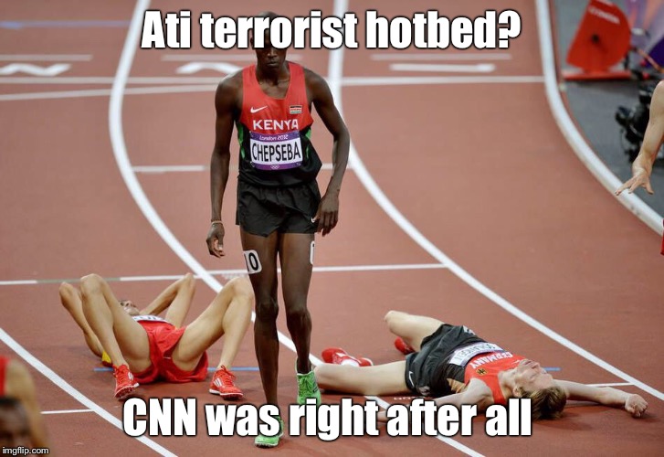 Ati terrorist hotbed? CNN was right after all | image tagged in k | made w/ Imgflip meme maker