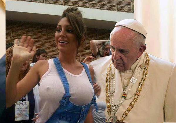 High Quality pope tits Blank Meme Template