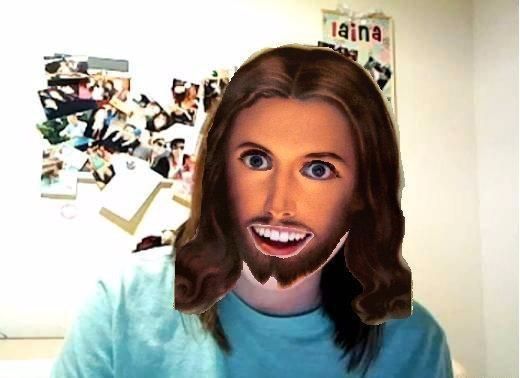 High Quality Overly Attached Jesus Blank Meme Template