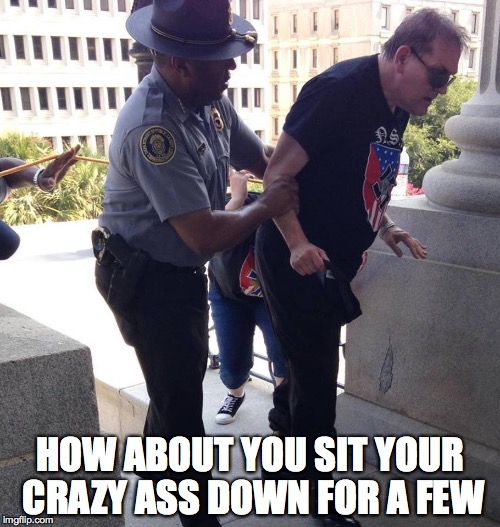 HOW ABOUT YOU SIT YOUR CRAZY ASS DOWN FOR A FEW | image tagged in equality,peace,funny memes | made w/ Imgflip meme maker