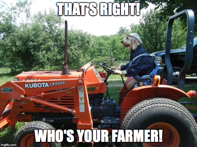 THAT'S RIGHT! WHO'S YOUR FARMER! | made w/ Imgflip meme maker