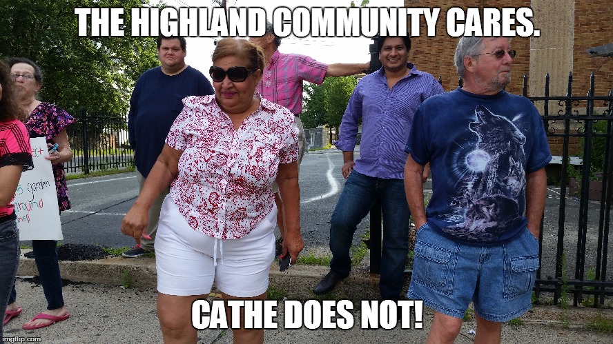 OVER-MATCHED AND OVER-RUN BUT CERTAINLY NOT DONE! | THE HIGHLAND COMMUNITY CARES. CATHE DOES NOT! | made w/ Imgflip meme maker