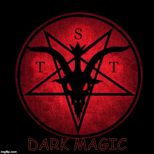 Satan | DARK MAGIC | image tagged in satan | made w/ Imgflip meme maker