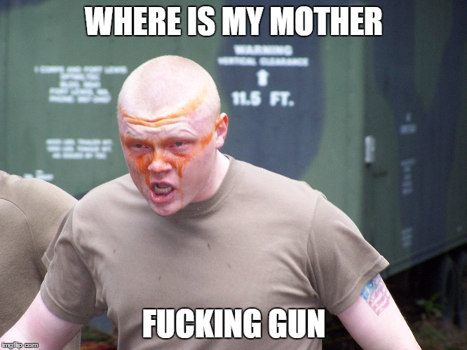 Where's My Gun? | WHERE IS MY MOTHER F**KING GUN | image tagged in guns,pissed | made w/ Imgflip meme maker