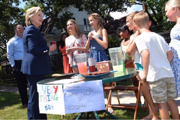 Hillary Lemonade Blank Meme Template