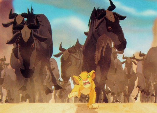 High Quality Lion King Stampede Blank Meme Template
