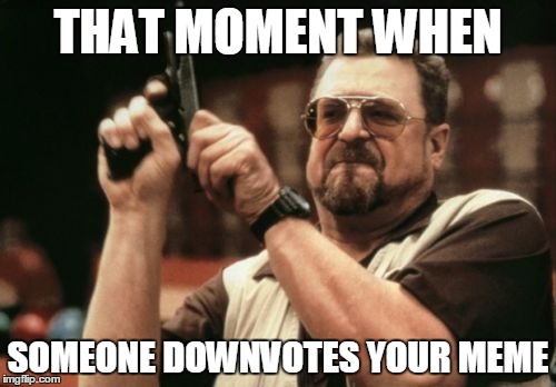 Am I The Only One Around Here | THAT MOMENT WHEN SOMEONE DOWNVOTES YOUR MEME | image tagged in memes,am i the only one around here | made w/ Imgflip meme maker