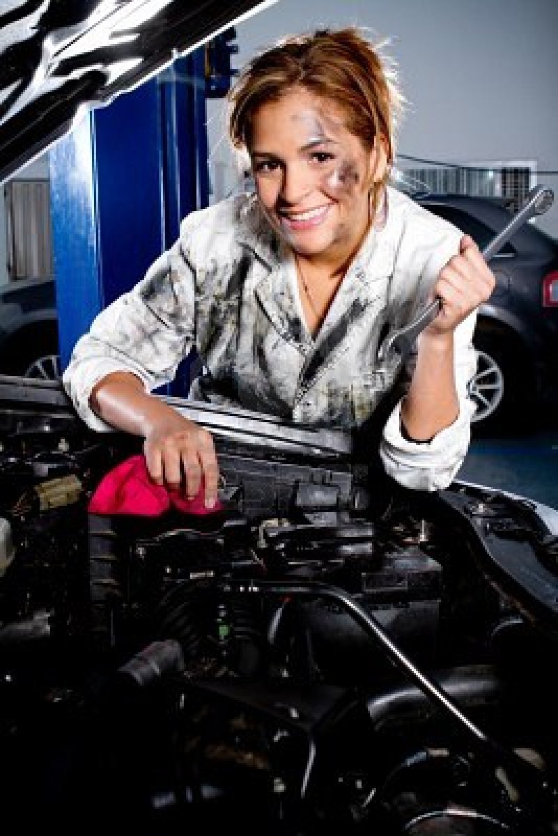 female mechanic Blank Meme Template