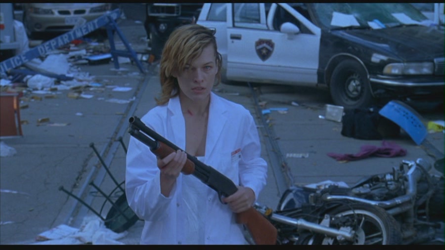Milla Jovovich in Resident Evil Blank Meme Template