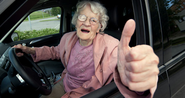 gradma driver Blank Meme Template