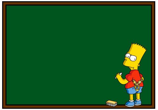 Simpson Chalkboard blank Blank Meme Template