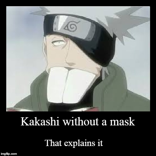 yes that is THE kakashi without a mask