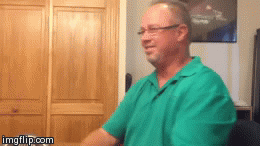 Mike sees a ghost | image tagged in gifs,ghosts | made w/ Imgflip video-to-gif maker