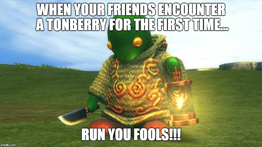 Its my first tonberry | WHEN YOUR FRIENDS ENCOUNTER A TONBERRY FOR THE FIRST TIME... RUN YOU FOOLS!!! | image tagged in tonberry,friends,first time | made w/ Imgflip meme maker