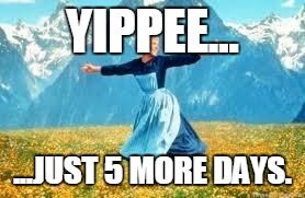 Look At All These | YIPPEE... ...JUST 5 MORE DAYS. | image tagged in memes,look at all these | made w/ Imgflip meme maker