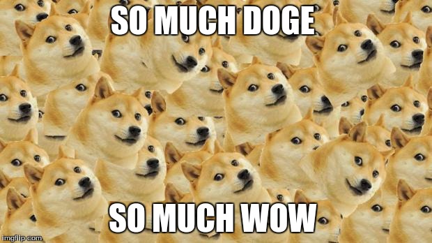 Multi Doge | SO MUCH DOGE SO MUCH WOW | image tagged in memes,multi doge | made w/ Imgflip meme maker