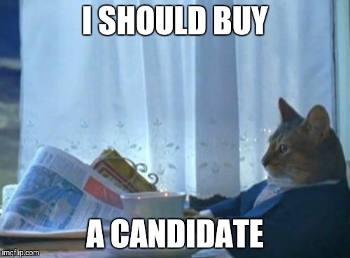Politics as usual | I SHOULD BUY A CANDIDATE | image tagged in memes,i should buy a boat cat | made w/ Imgflip meme maker