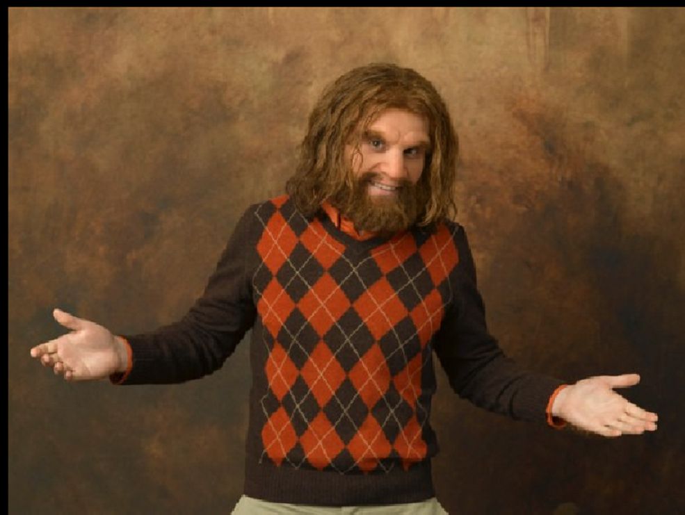 GEICO Caveman Sweater Blank Meme Template