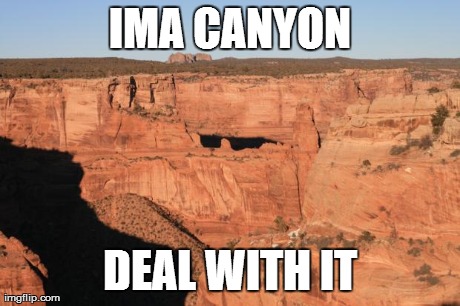 IMA CANYON DEAL WITH IT | image tagged in cocky canyon,AdviceAnimals | made w/ Imgflip meme maker