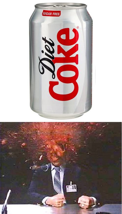 Coke head Blank Meme Template
