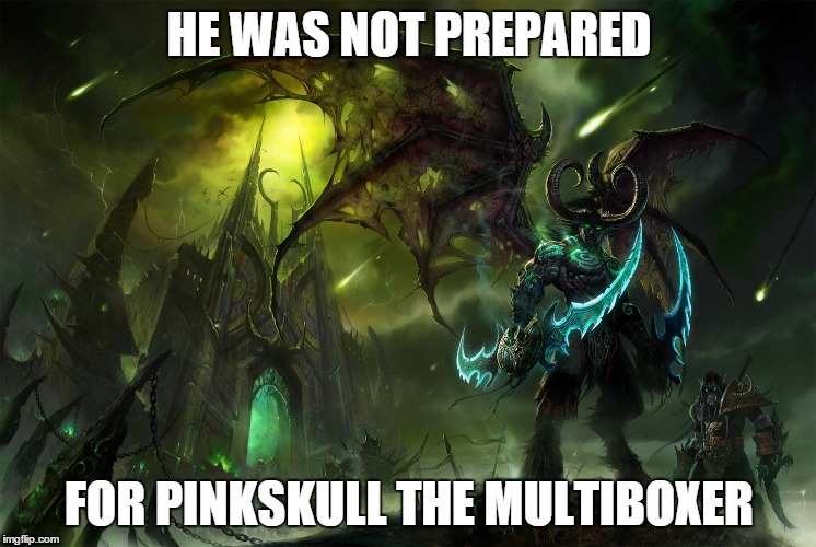 HE WAS NOT PREPARED FOR PINKSKULL THE MULTIBOXER | made w/ Imgflip meme maker