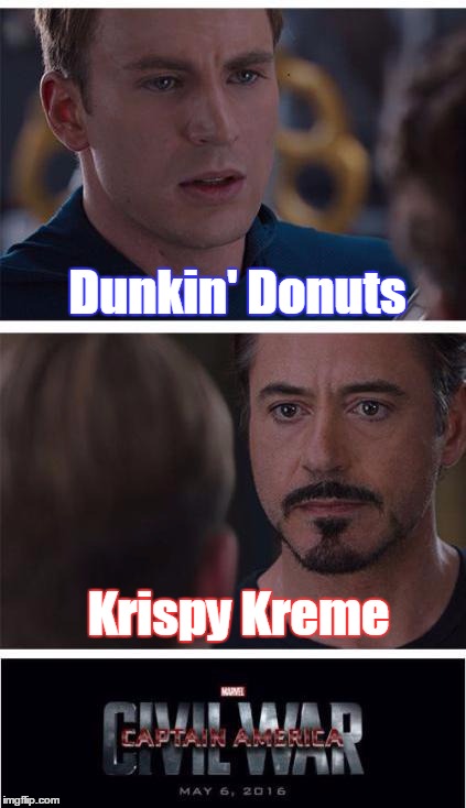Dunkin' Donuts Krispy Kreme | made w/ Imgflip meme maker