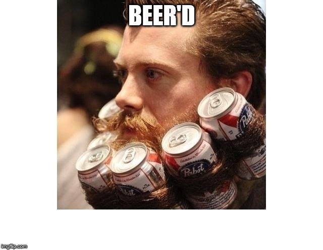 Beer'd | BEER'D | image tagged in beard | made w/ Imgflip meme maker
