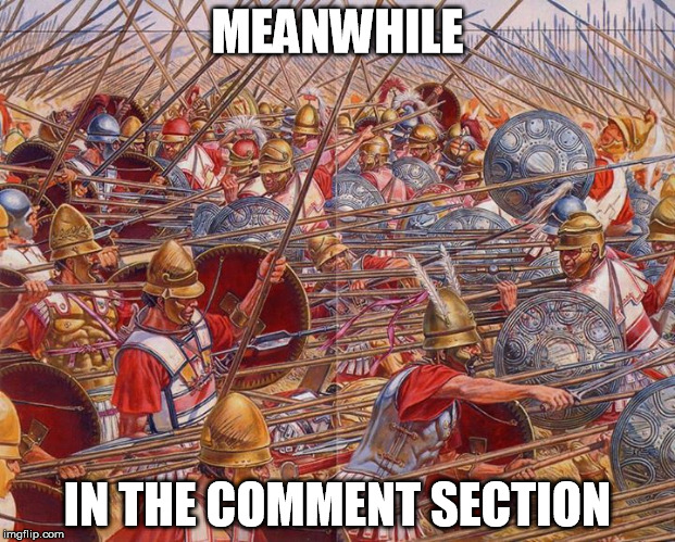 MEANWHILE IN THE COMMENT SECTION | image tagged in total war | made w/ Imgflip meme maker