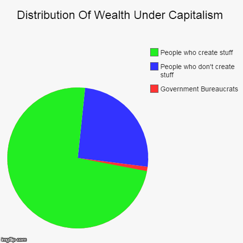 Distribution Of Wealth Under Capitalism | image tagged in pie charts,capitalism | made w/ Imgflip chart maker