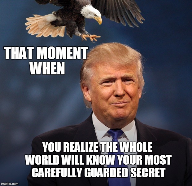 THAT MOMENT WHEN YOU REALIZE THE WHOLE WORLD WILL KNOW YOUR MOST CAREFULLY GUARDED SECRET | image tagged in that moment when | made w/ Imgflip meme maker