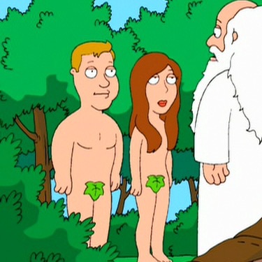 Adam and Eve Blank Meme Template