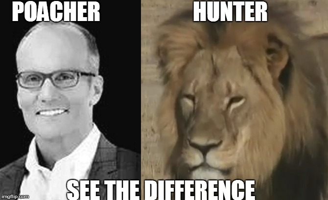poacher | POACHER                     HUNTER SEE THE DIFFERENCE | image tagged in hunting,poaching,cecil the lion | made w/ Imgflip meme maker