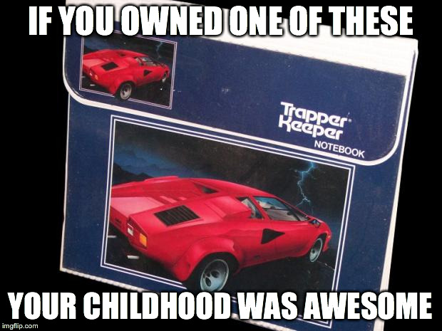 Trapper Keeper memories | IF YOU OWNED ONE OF THESE YOUR CHILDHOOD WAS AWESOME | image tagged in childhood | made w/ Imgflip meme maker