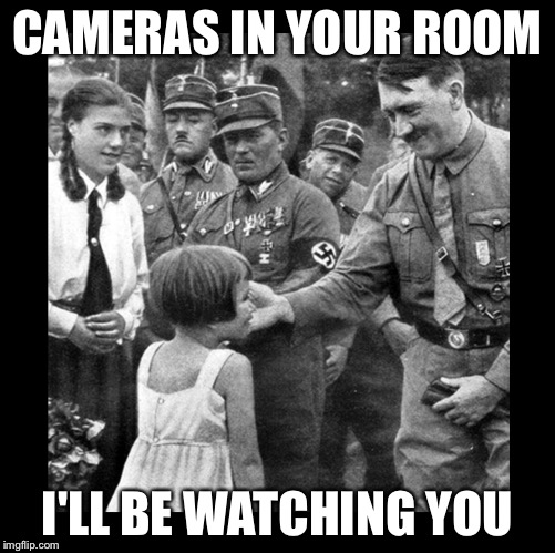 Child molester | CAMERAS IN YOUR ROOM I'LL BE WATCHING YOU | image tagged in child molester | made w/ Imgflip meme maker