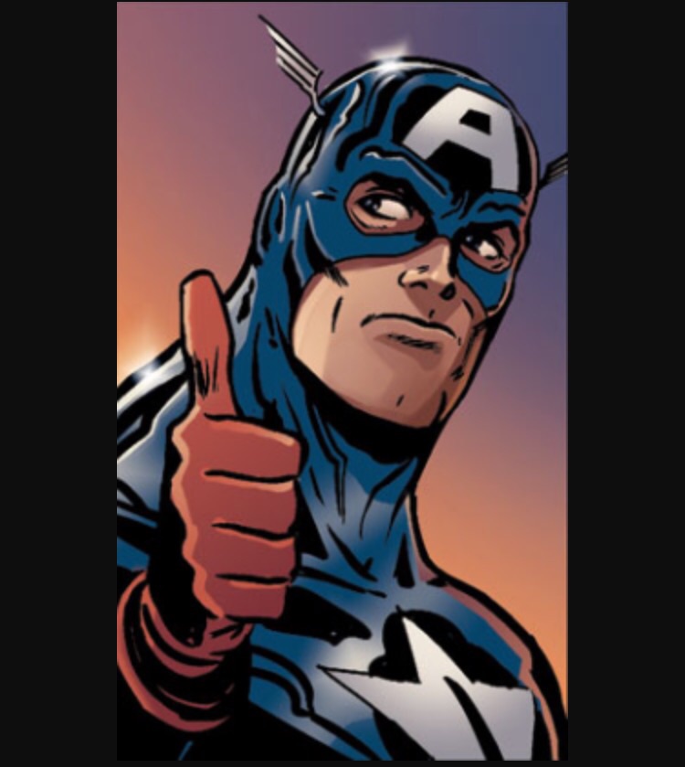 High Quality Captain America says good job Blank Meme Template