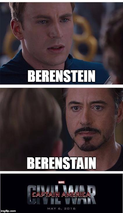 Marvel Civil War 1 | BERENSTEIN BERENSTAIN | image tagged in marvel civil war | made w/ Imgflip meme maker