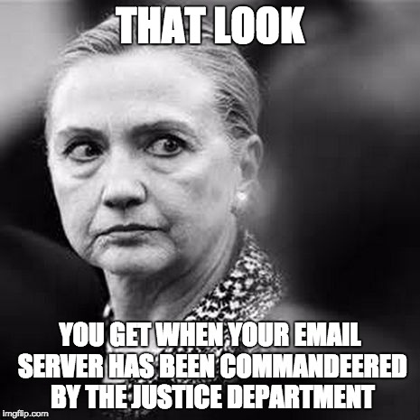 COME AGAIN? | THAT LOOK YOU GET WHEN YOUR EMAIL SERVER HAS BEEN COMMANDEERED BY THE JUSTICE DEPARTMENT | image tagged in politics,wicked witch,socialism,say what again,oh hell no,oh no | made w/ Imgflip meme maker
