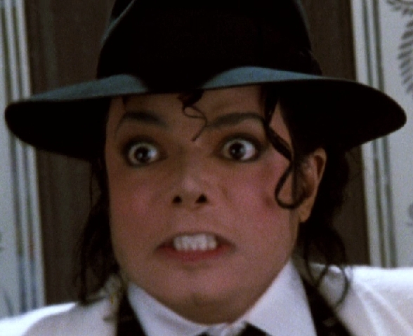 High Quality Scared Micheal Jackson Blank Meme Template