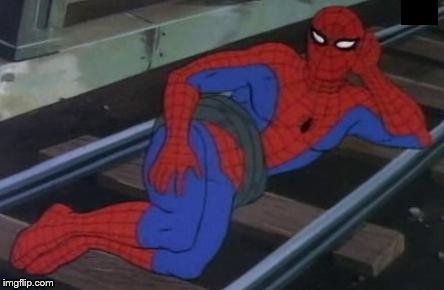 Sexy Railroad Spiderman Meme | 1 | image tagged in memes,sexy railroad spiderman,spiderman | made w/ Imgflip meme maker