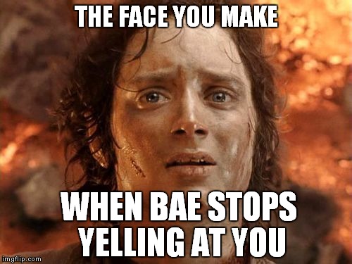 It's finally over | THE FACE YOU MAKE WHEN BAE STOPS YELLING AT YOU | image tagged in memes,its finally over,ahahahahha xdddd | made w/ Imgflip meme maker