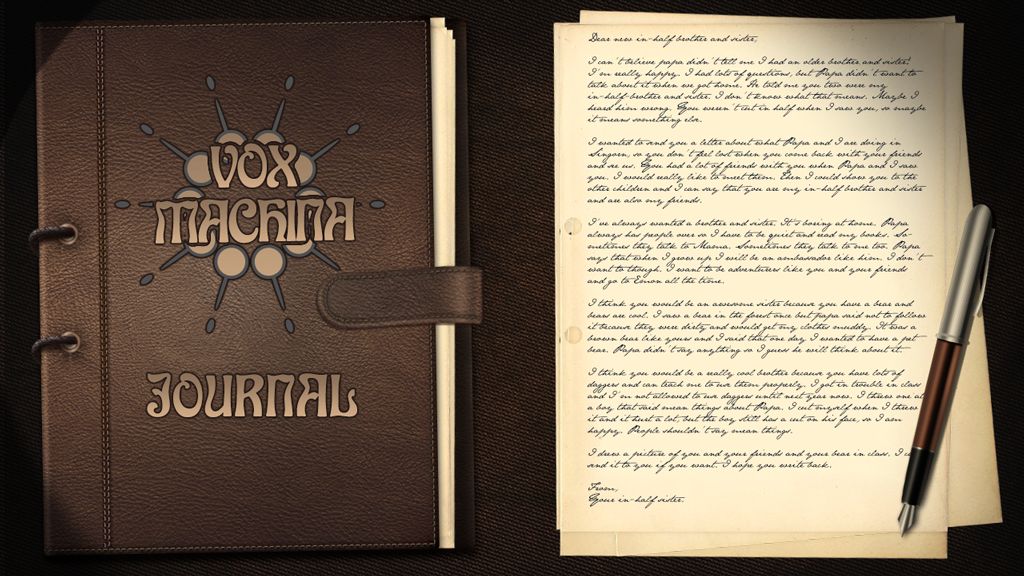 High Quality Vox Machina Journal Blank Meme Template