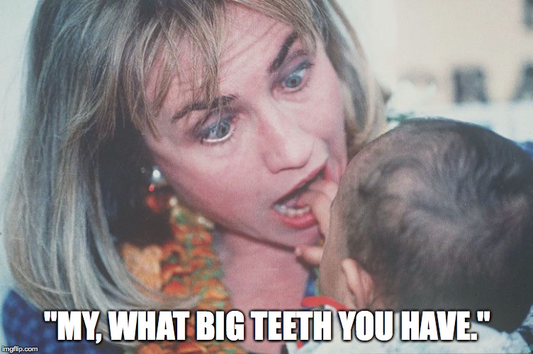 "MY, WHAT BIG TEETH YOU HAVE." | made w/ Imgflip meme maker
