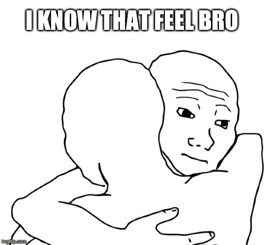 I Know That Feel Bro | I KNOW THAT FEEL BRO | image tagged in i know that feel bro | made w/ Imgflip meme maker