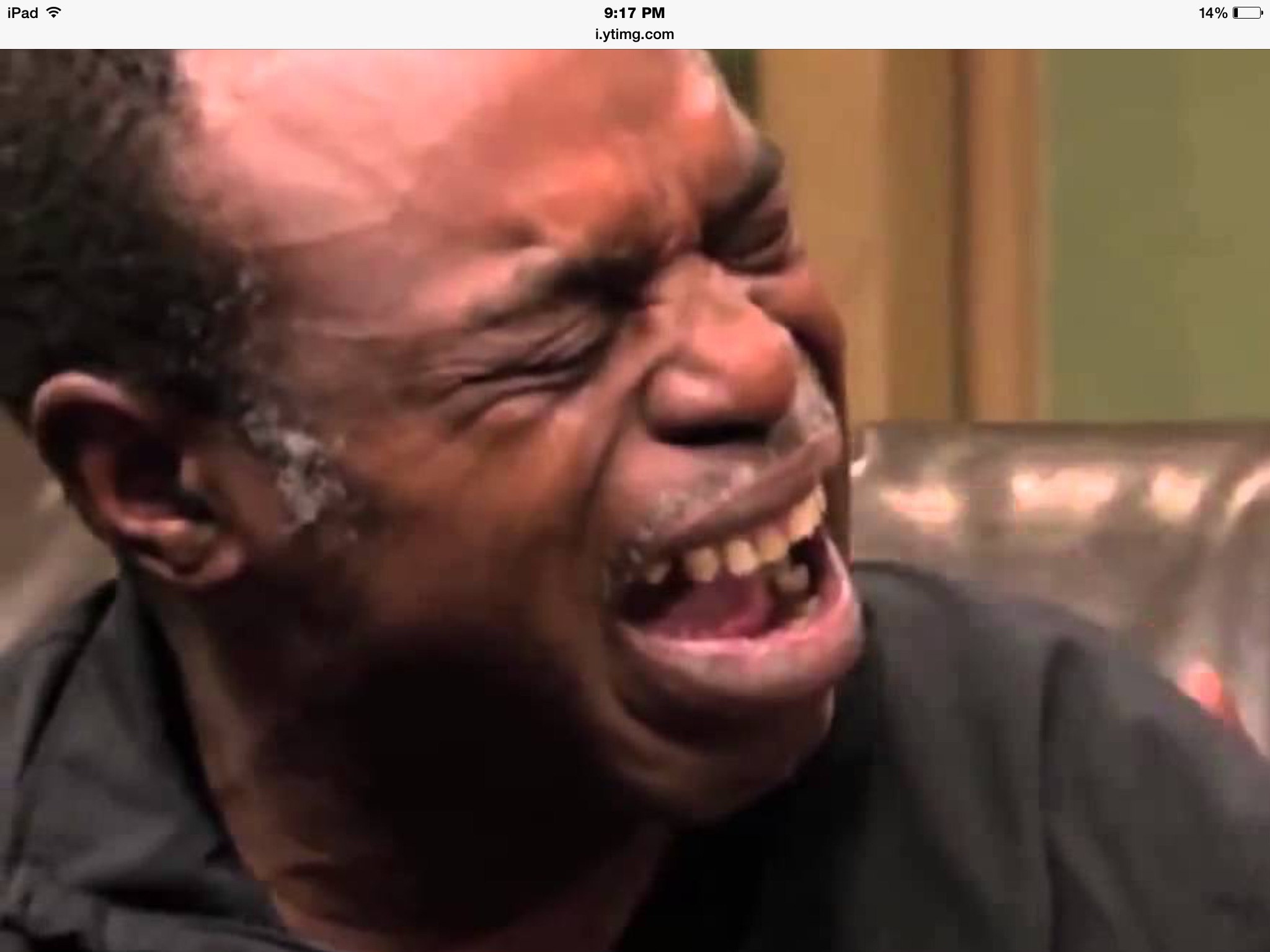 Butthurt old black guy crying Blank Meme Template