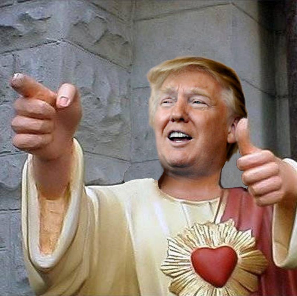 High Quality Trump Jesus Blank Meme Template