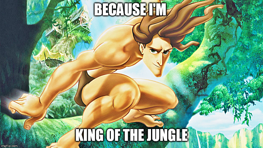 BECAUSE I'M KING OF THE JUNGLE | made w/ Imgflip meme maker