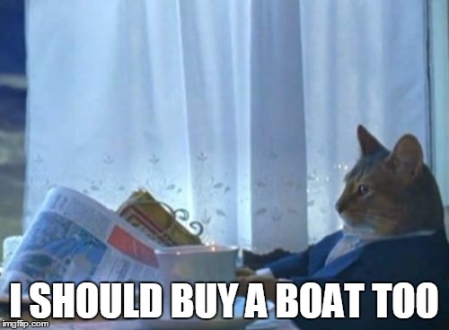 I Should Buy A Boat Cat Meme | I SHOULD BUY A BOAT TOO | image tagged in memes,i should buy a boat cat | made w/ Imgflip meme maker